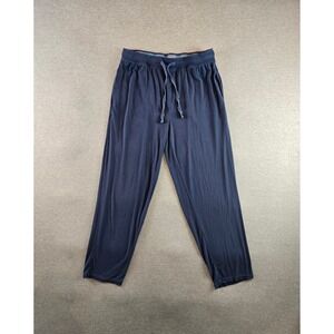 Mack Weldon Silver HD Sweatpants Mens Large Navy Drawstring Stretch Joggers